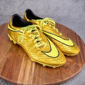 Nike Phelon Neymar Hypervenom Soccer Cleats Mens 7 Gold Shoes 2014 677585-907